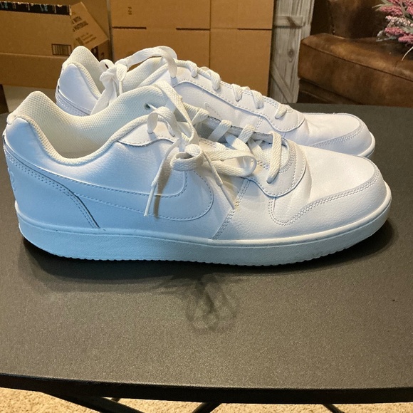 Nike Ebernon Low (Triple White) - Picture 1 of 5